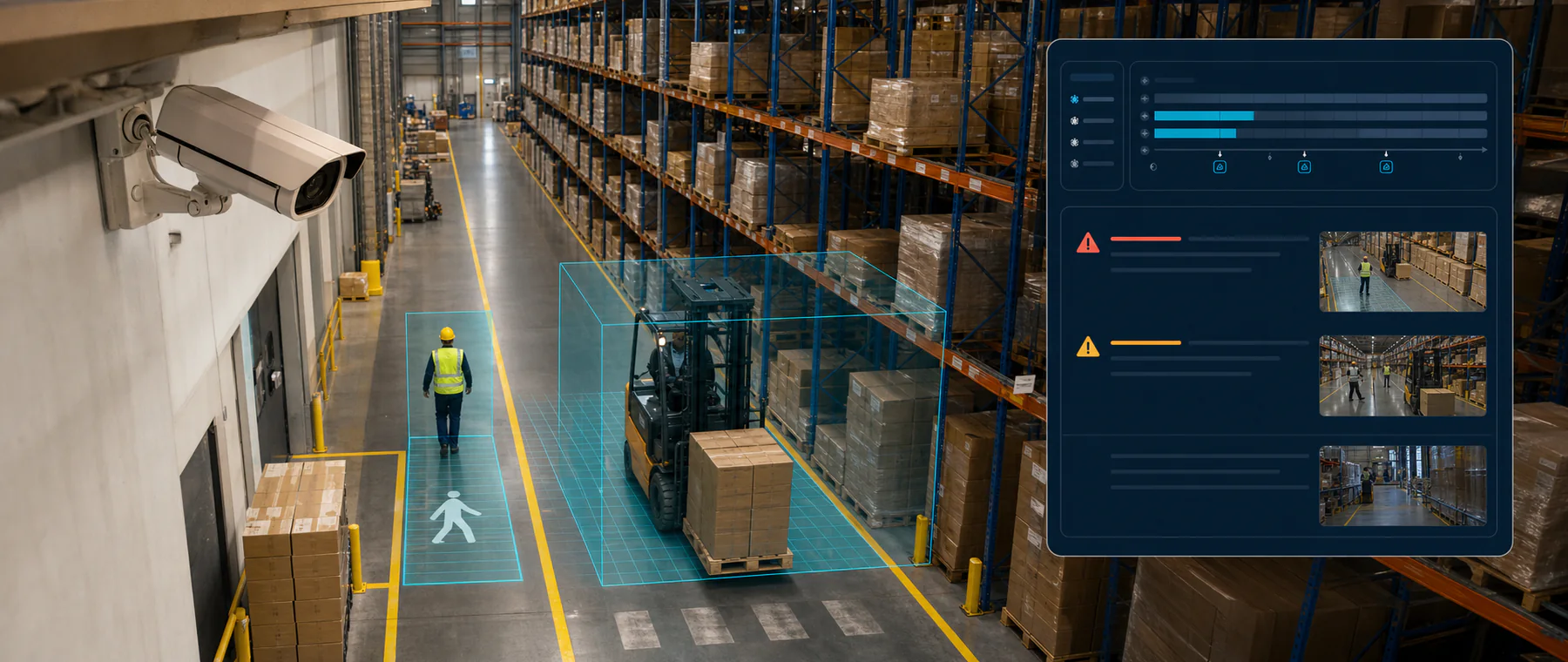 Turn existing or new cameras into measurable events, alerts and operational reports.