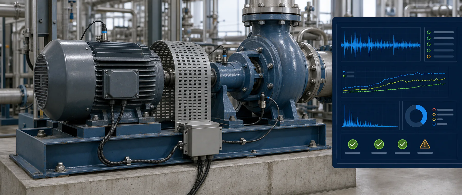 Condition data and trend alerts that help maintenance teams prioritise inspection and investigation.